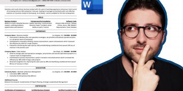 How To Make a Resume For a Business Analyst Position | Resume Example