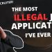 The most illegal job application I've ever seen (RED FLAG Employer!)