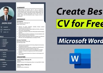 Create Best CV for Free in MS Word | Best CV Format 2022