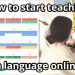 How to start teaching a language online [subs]