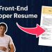 Guide: Front-End Developer Resume (Any Level of Experience)