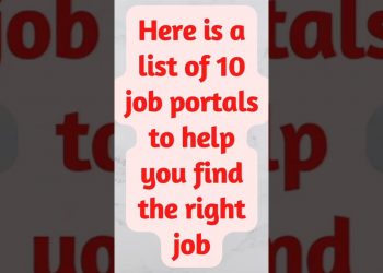 Top 10 job portals to help you find the right job | OSSR ACADEMY | #job #jobportal #shorts