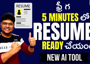 How to Write a Resume using AI | Step by Step Tutorial for Resume Writing in Telugu | @VtheTechee