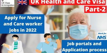 UK Health and care-home job portals and Application process details- Part 2 | Sample Application