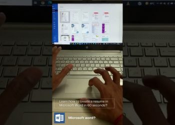 Learn how to create a resume in Microsoft Word in 60 seconds? | how to make resume for job? #shorts
