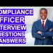 COMPLIANCE INTERVIEW Questions and ANSWERS! (Compliance Officer and Manager Job Positions)