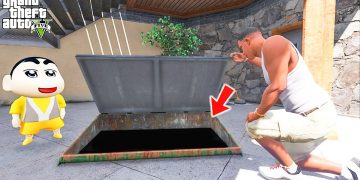 Shinchan and Franklin Found Most Secret Underground Base Inside Franklin's House in GTA 5!