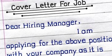 How To Write A Cover Letter For A Job Application | Cover Letter For Job Application |