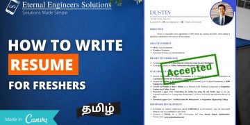 How to write a resume for freshers in tamil | Attractive Resume Writing | EES