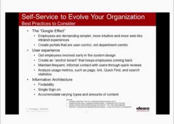 Ideaca Presents: Using HR Self-Service Portals to Evolve your Organization Part 2.wmv