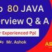 Top 80 Java Interview Questions & Answers For Experienced People @ashokit