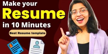 Best resume template for FRESHERS | How to make resume ? | Anshika Gupta
