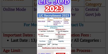 lic job vacancy 2023 | lic | lic job vacancy 2023 apply online | lic jobs 2023|#lic #govtjobs #viral
