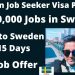 Sweden Job Seeker Visa Process 2024 | Sweden 1,00,000 Jobs for Workers | Sweden Free Work Permit sw