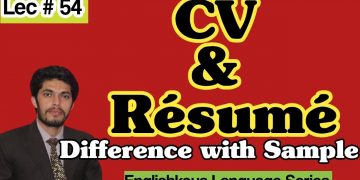 54-CV and Resume Difference, Samples and Tips to write an impressive CV, Resume