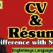 54-CV and Resume Difference, Samples and Tips to write an impressive CV, Resume