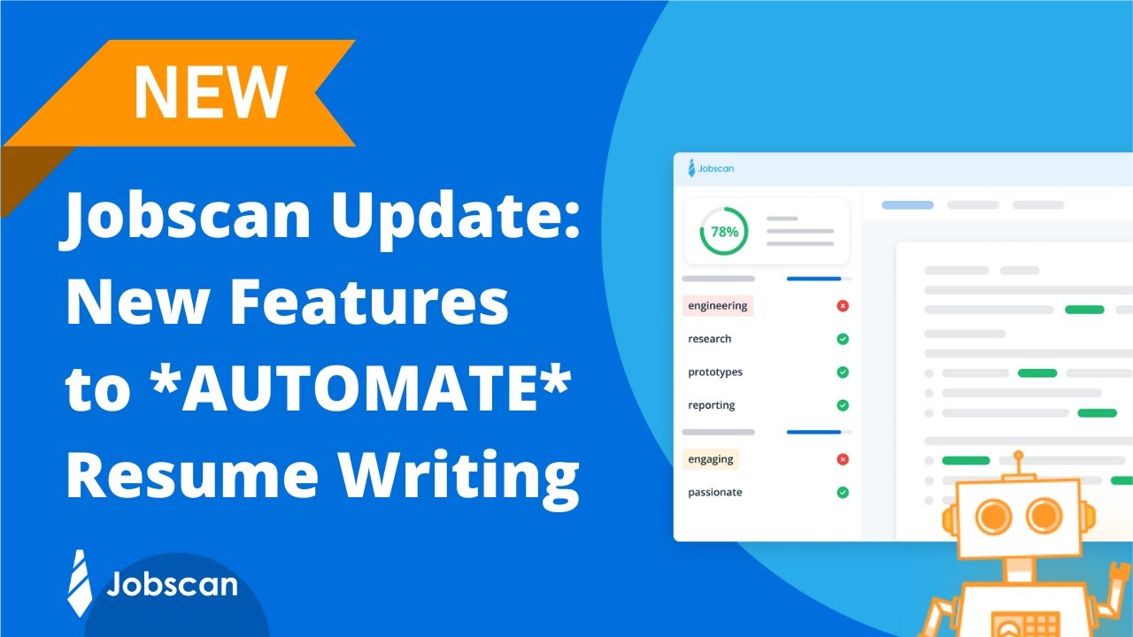February 2024 Jobscan Update | New Features to AUTOMATE Resume Writing