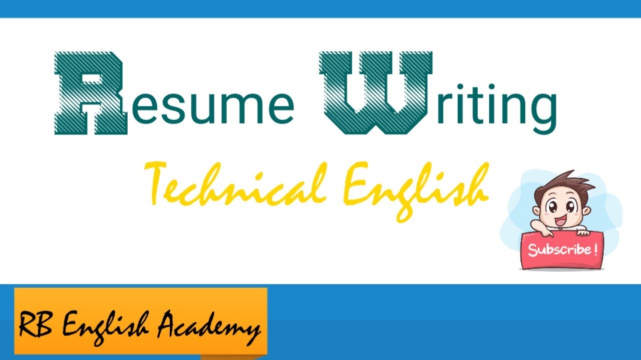 Resume Writing format for Students | Technical English