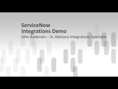 ServiceNow Integration Interfaces Overview