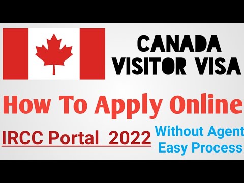 How to fill Canada visitor visa online form 2022 ||  IRCC portal || Canada tourist visa form