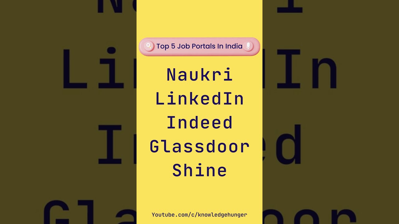 Top Job Portals In India