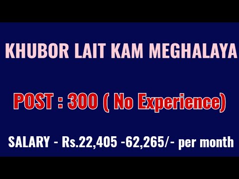 Khubor Laitkam  | No Experience | UIIC Recruitment 2023 | Employment News Meghalaya