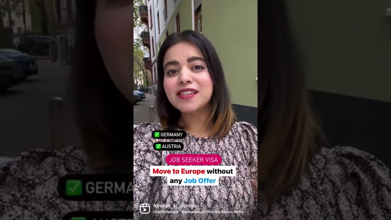 Job seeker visa for Europe| Germany Sweden Portugal Austria jobs #shorts #youtubeshorts #germany