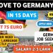 Germany job seeker visa without job offer|No Ielts|Germany job seeker visa process,ELEGIBALITY,cost
