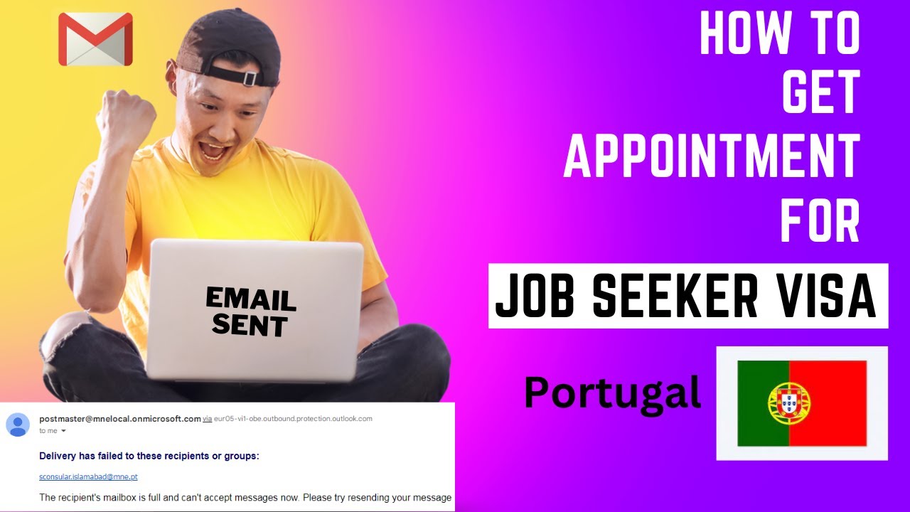 How to get appointment for job seeker visa Portugal email sent got response from embassy.