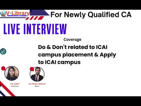 Campus & other Interview Preparation For Newly Qualified CA May 2024