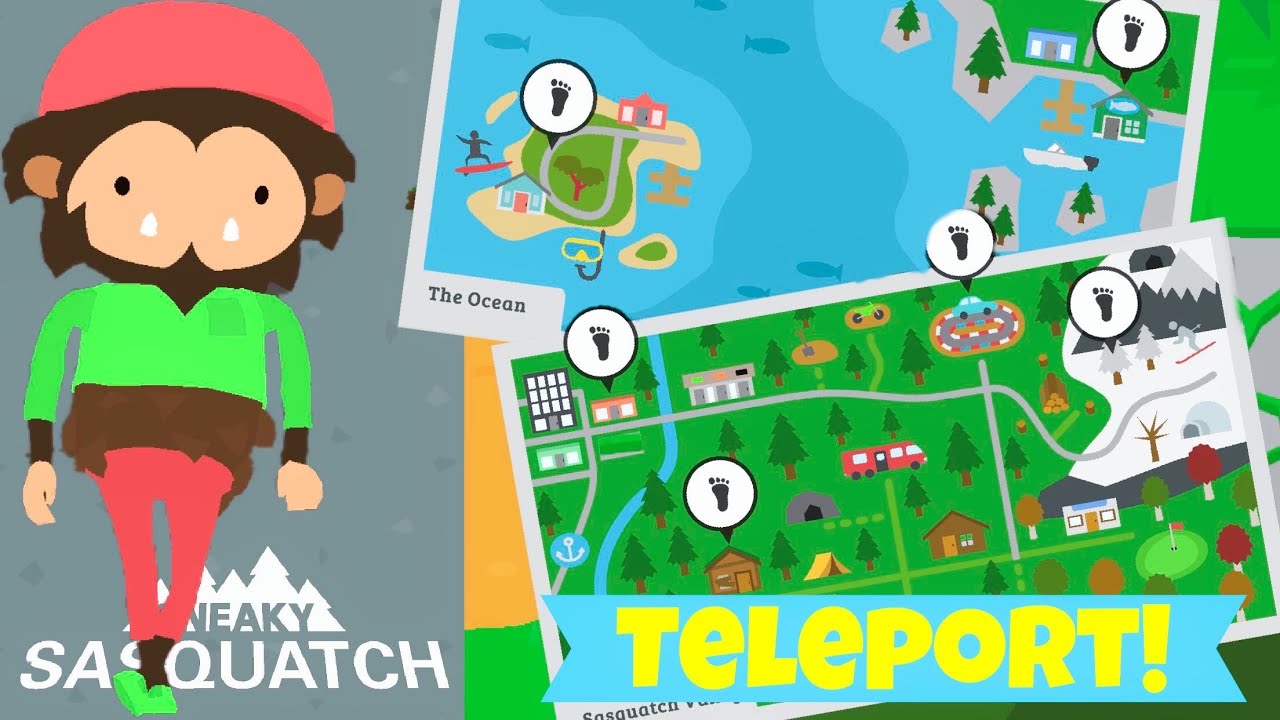 How To Unlock Every Teleportation Spot! – Sneaky Sasquatch