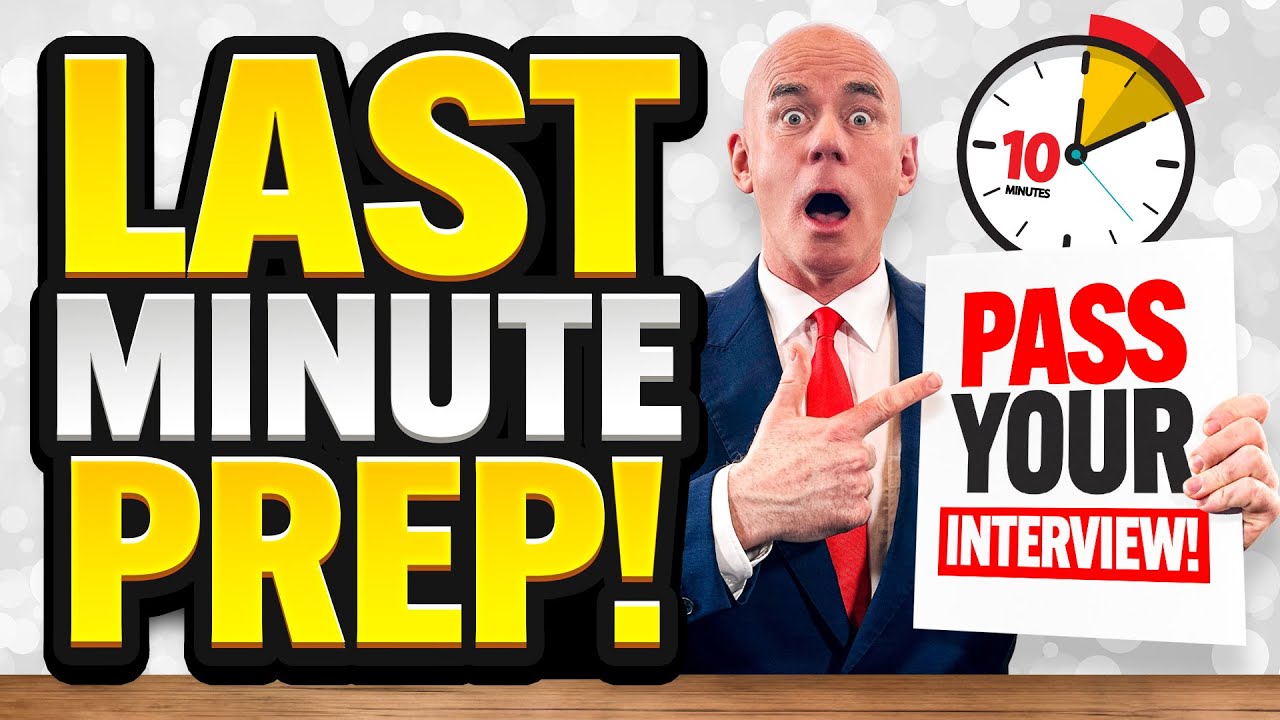 LAST-MINUTE INTERVIEW PREP! (TOP 7 ‘QUICK’ INTERVIEW ANSWERS!) How to PREPARE for a Job Interview!
