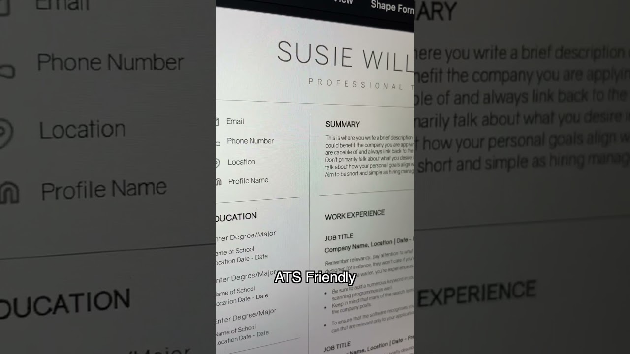 ATS-Friendly Resume Template