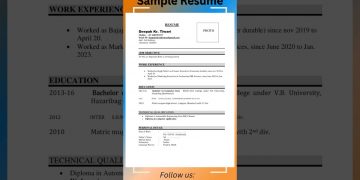 sample resume || resume kaise banaye || how to write resume #resume #writeresume
