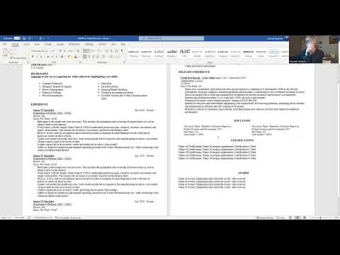 Federal Resume Help for Transitioning Military and Veterans