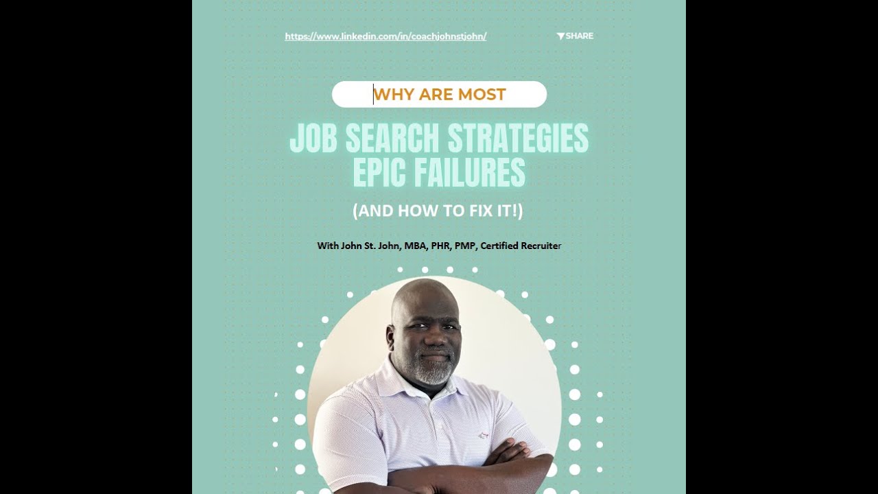 Why Most Job Search Strategies Fail (And How to Fix it!)