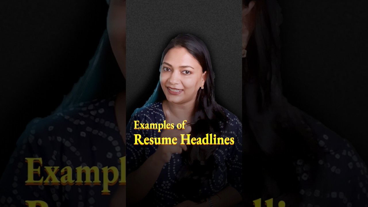 Resume Writing Tips For Freshers: Samples of Resume Headlines | Internshala #resumemaking