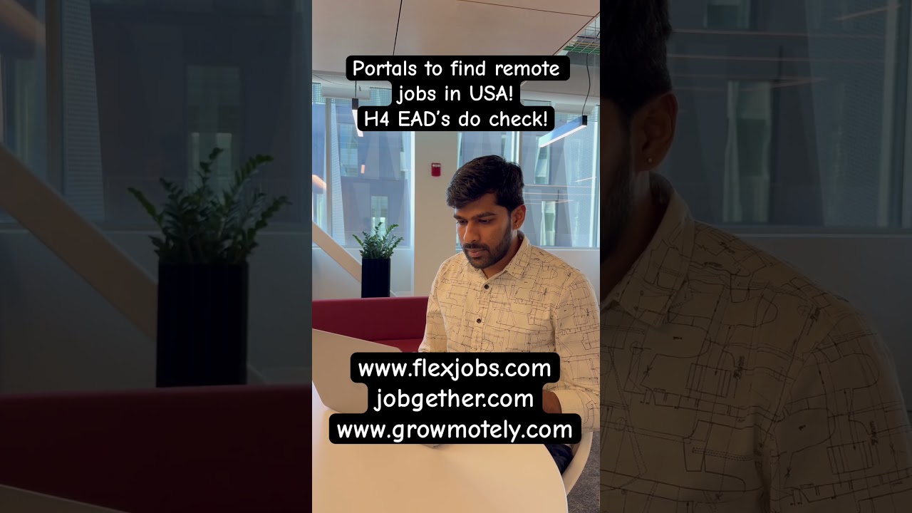 These portals can help you find remote jobs in USA! #ead #followme #support