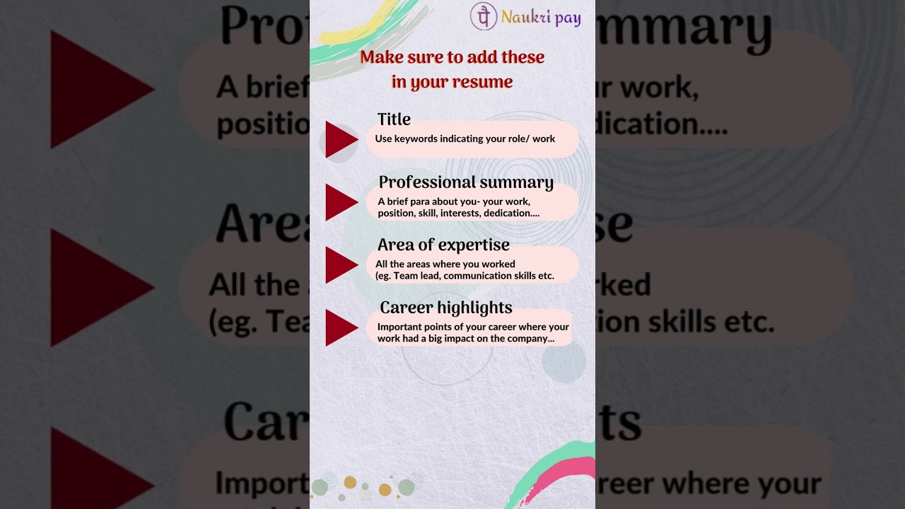 Resume Building Tips And tricks 2023