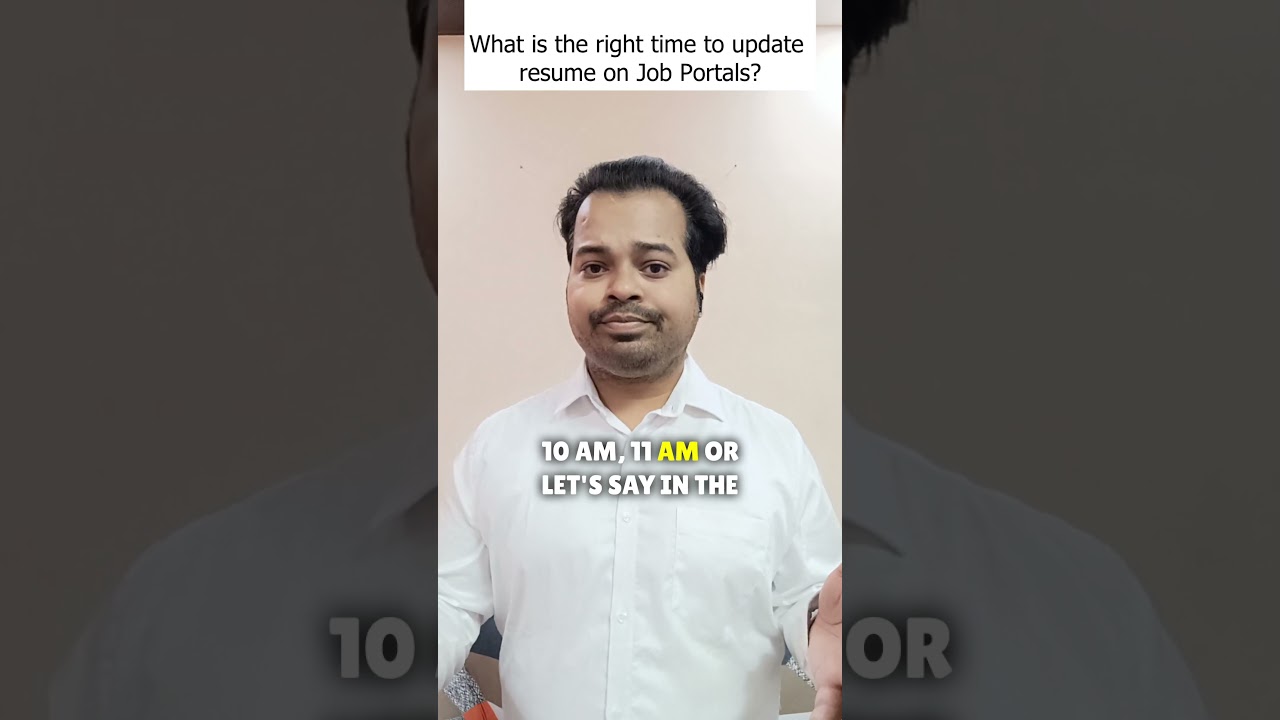 What is the Right time to Update the Resume on Job Portals? | Answering Many Testers Doubt