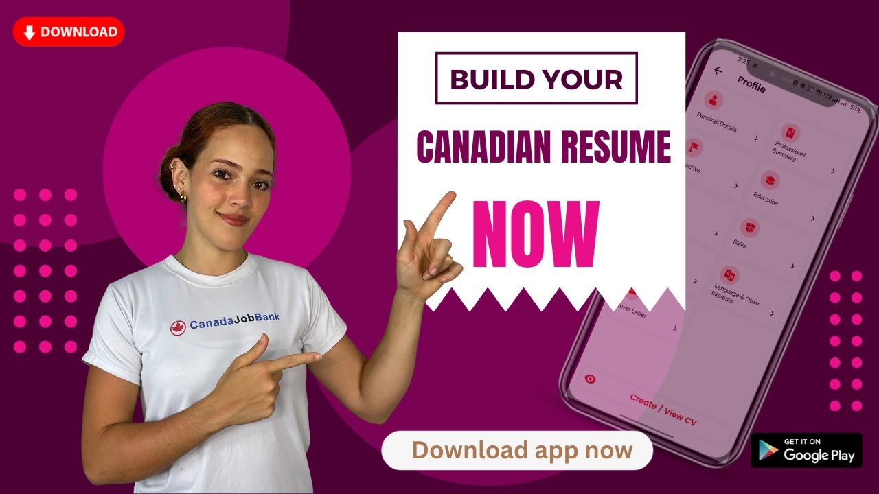 Canadian Resume Builder App | Download now