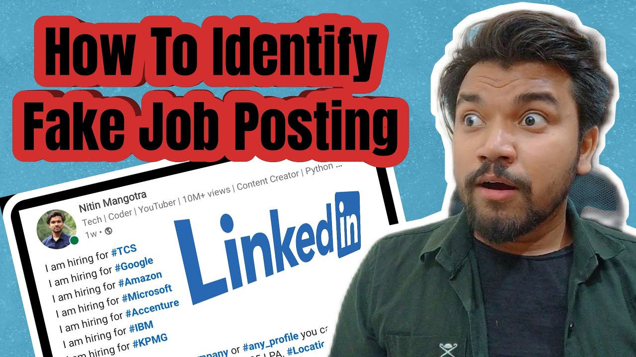 BEWARE Of These Fake Job Posts On LINKEDIN | How To Identify Fake LinkedIn Job Posting?