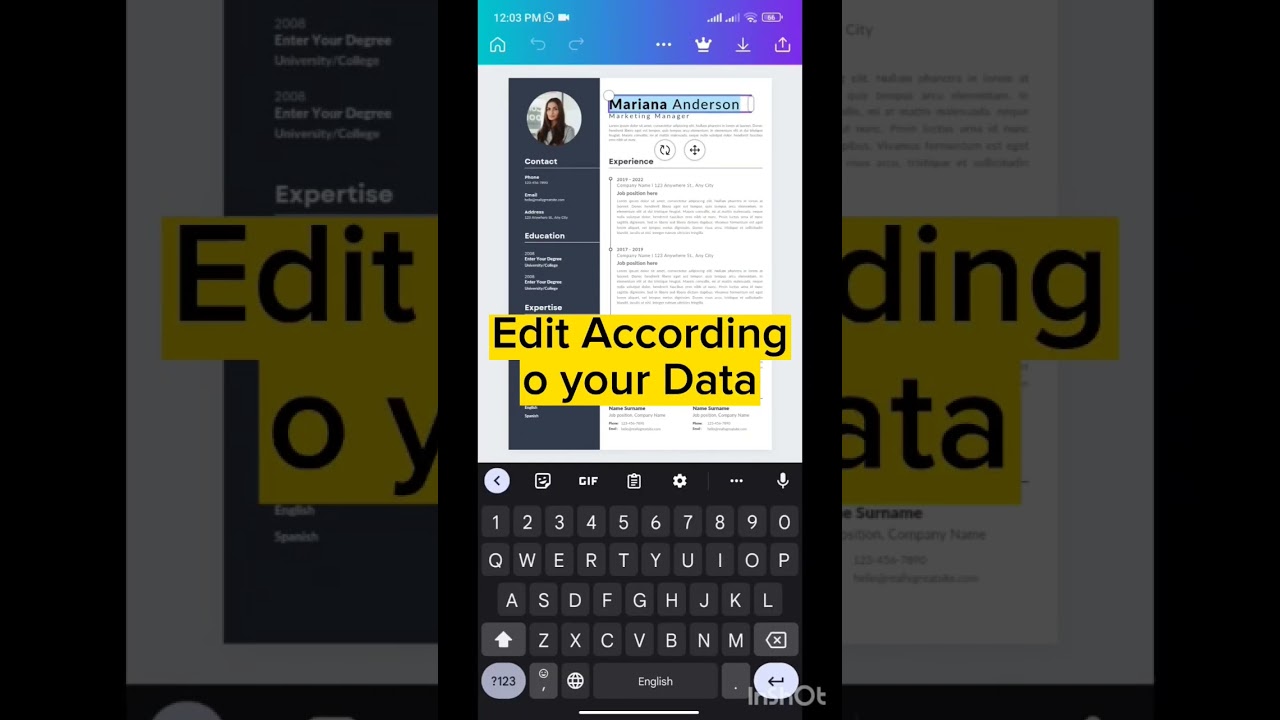 Latest CV resume on Canva Free |How to make Professional Resume on Canva