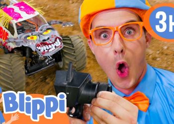 Monster Jam Truck Adventures! | 3H of the best Vehicle Videos | Blippi's Vroom Vroom Vehicle Show