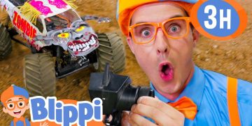 Monster Jam Truck Adventures! | 3H of the best Vehicle Videos | Blippi's Vroom Vroom Vehicle Show