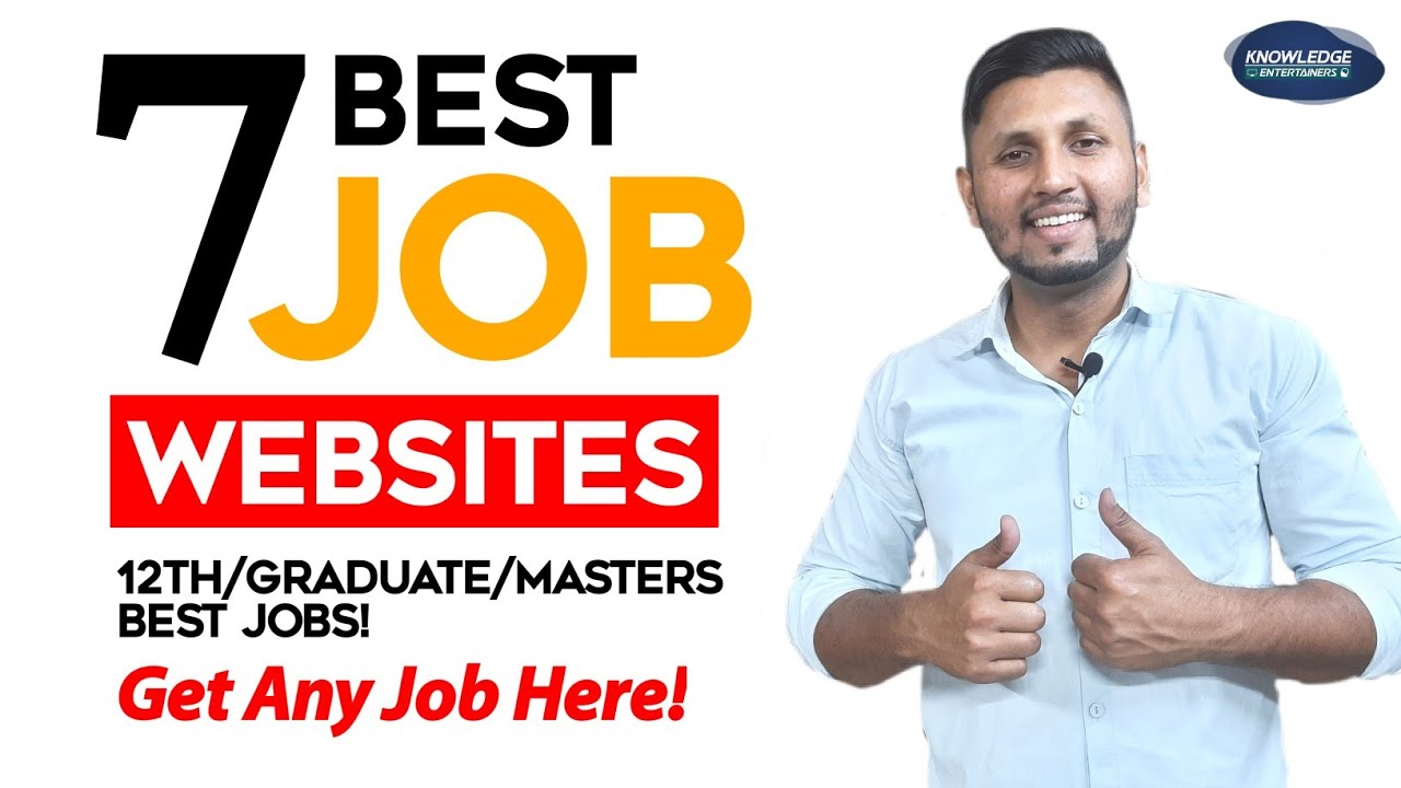 Top 7 Websites For JOB! | Best Job Portals In India | Job Search Apps | Best Websites To Apply Job