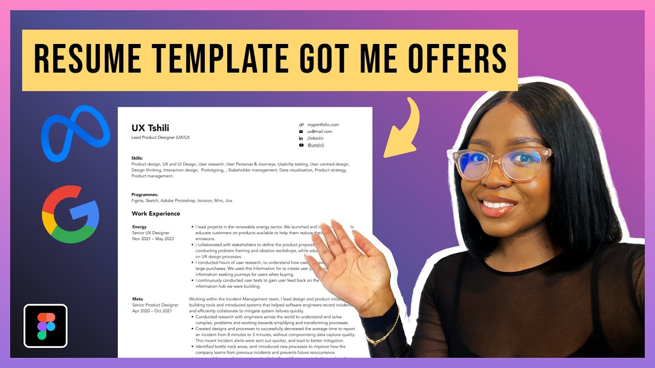 How to write a UX Resume | How I got hired! | Template included