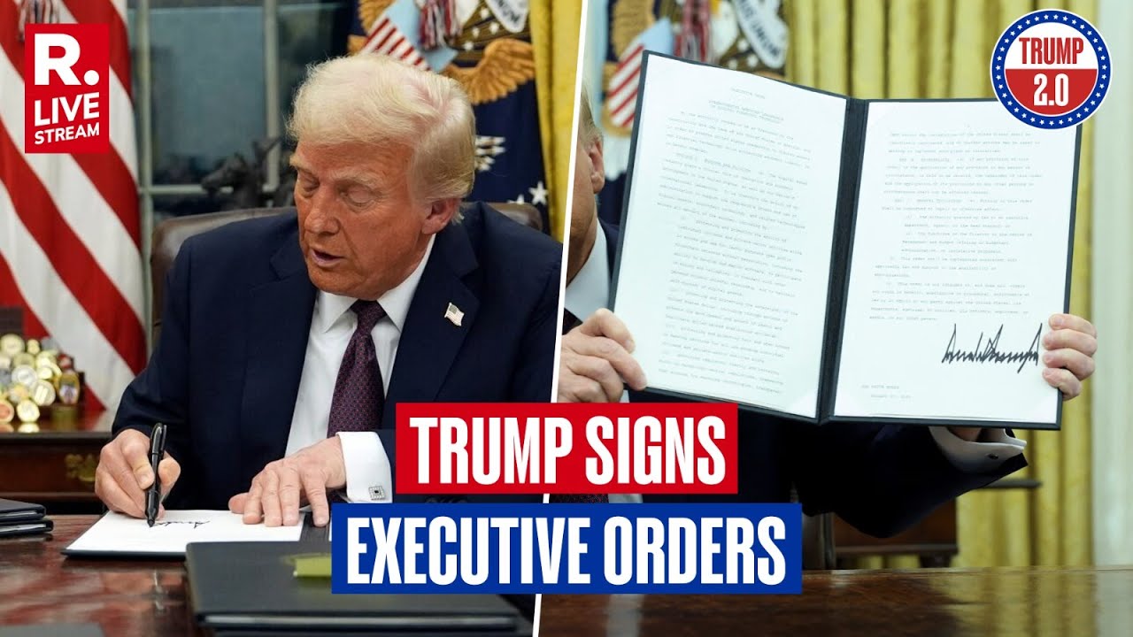 Donald Trump Signs Another Batch Of Executive Orders I US President | Washington DC
