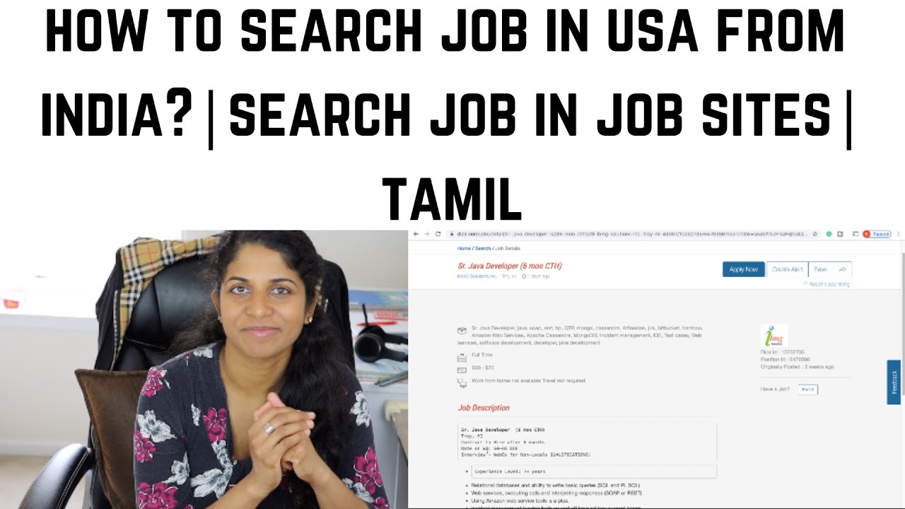 How to search Job in USA from India? | Job sites| Tamil