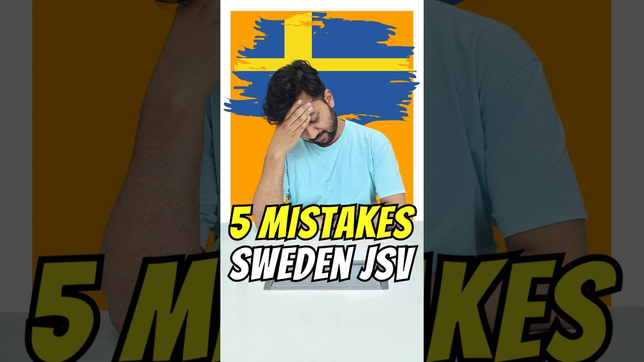 Avoid 5 Mistakes.in Sweden Job Seeker Visa Application #movingabroad #getworkpermit #immigration